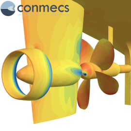 Hull Propeller Rudder Interaction CFD FSI computation